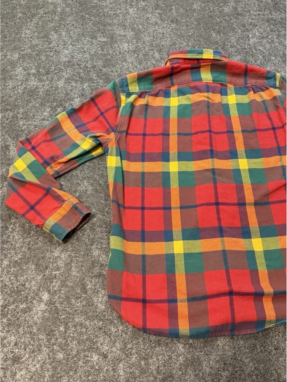 J.Crew Mid-Weight Flannel Shirt Men’s Medium Slim Plaid Button Front Cotton